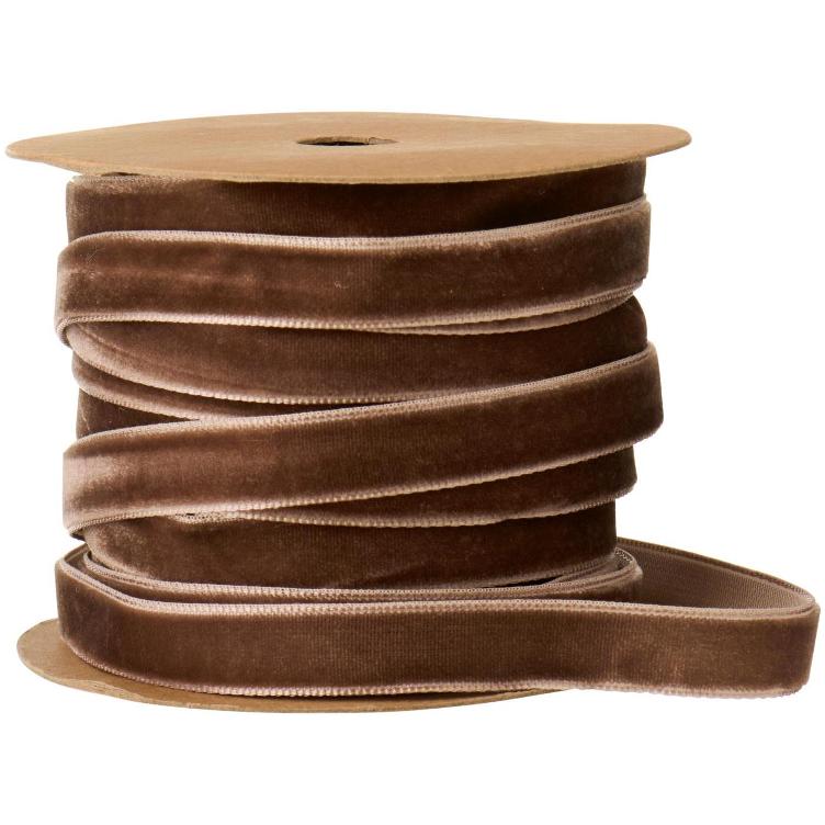 Veloursband 10 m chocolate