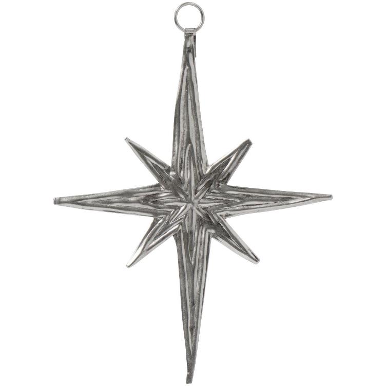 Christbaumanhänger Stern länglich