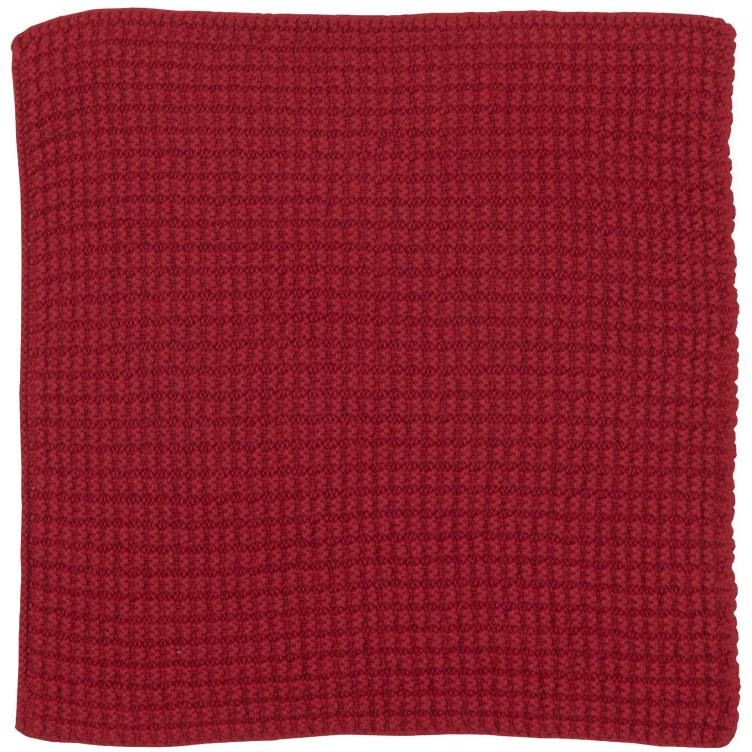 Spüllappen rot gestrickt