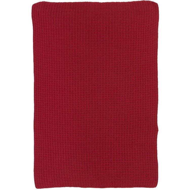 Handtuch rot gestrickt