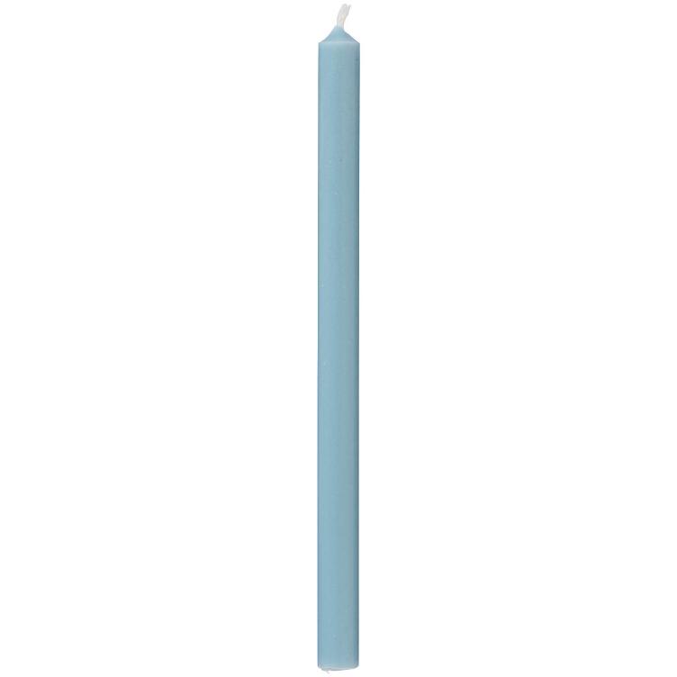 Dünne Kerze – staubig blau