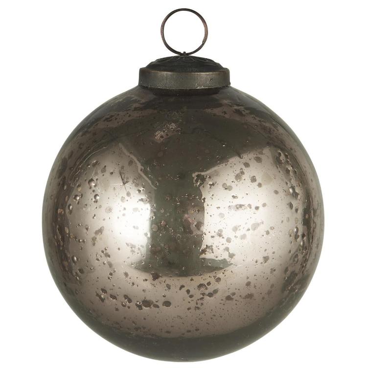 Weihnachtskugel Kieselglas