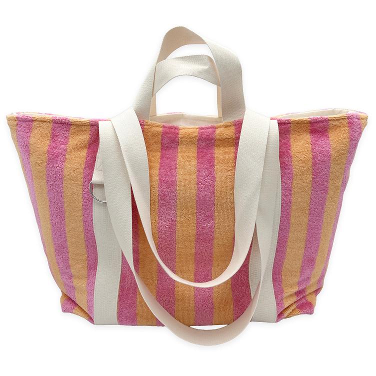 Badetasche FROTTEE L – rosa/apricot
