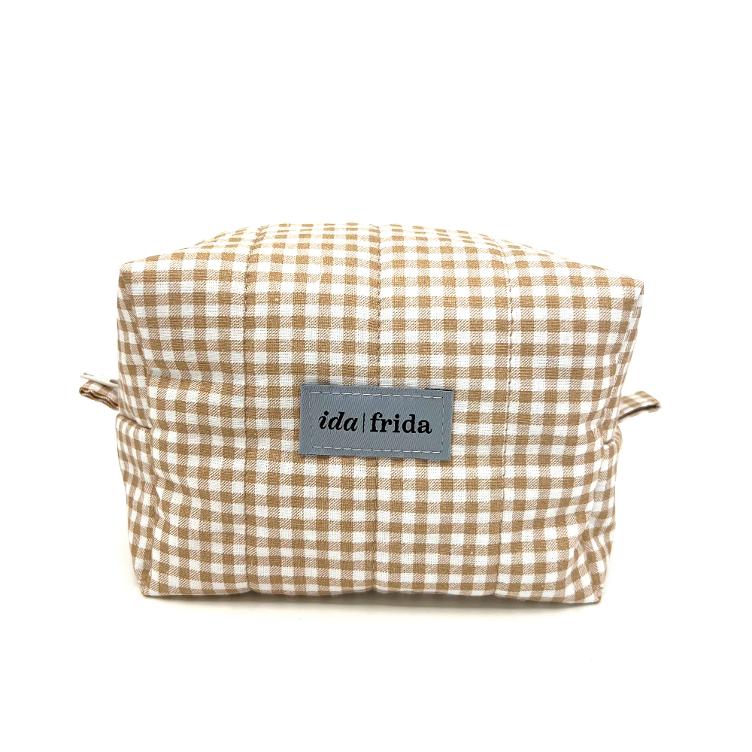 Box-Necessaire gesteppt – beige