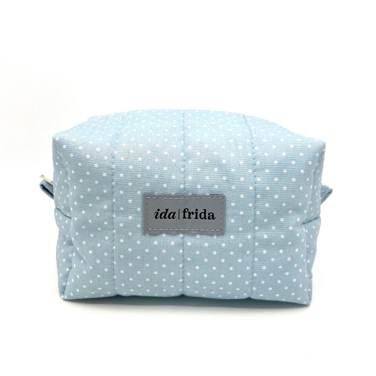 Box-Necessaire gesteppt – hellblau