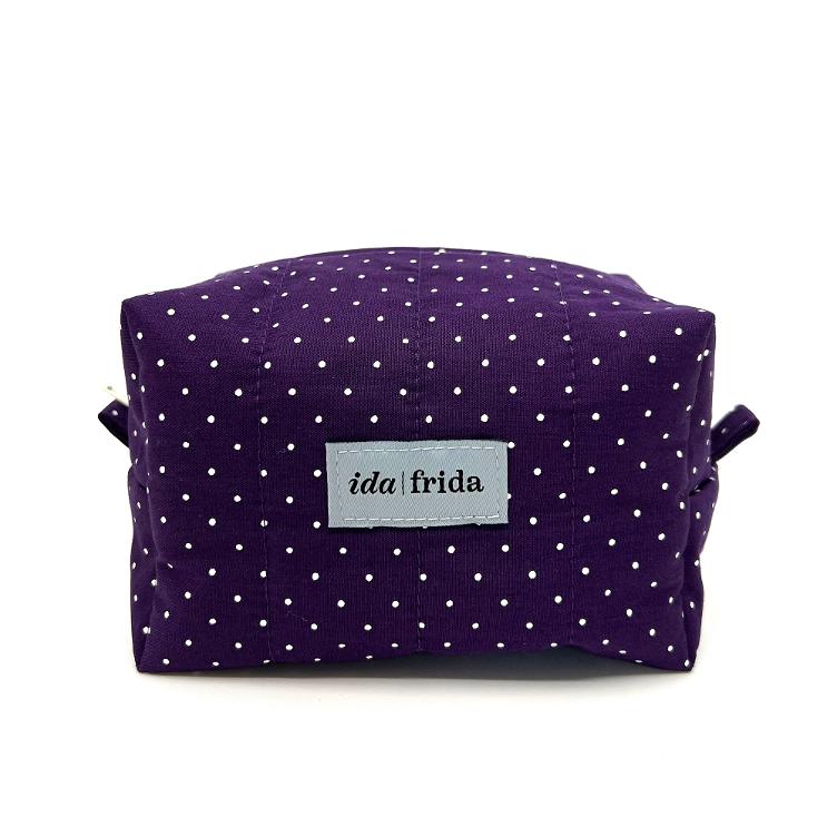 Box-Necessaire gesteppt – violett