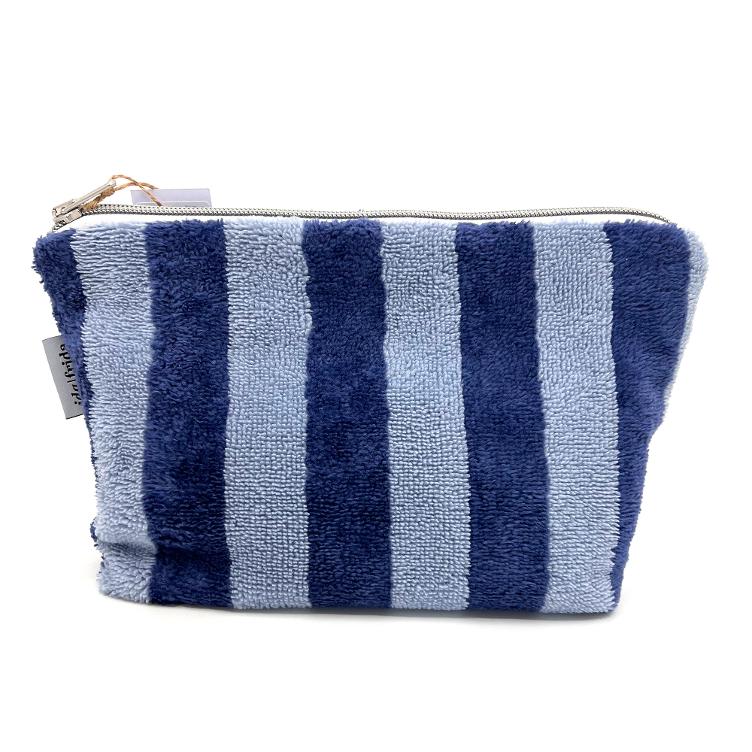 Frottee Necessaire – blau/hellblau