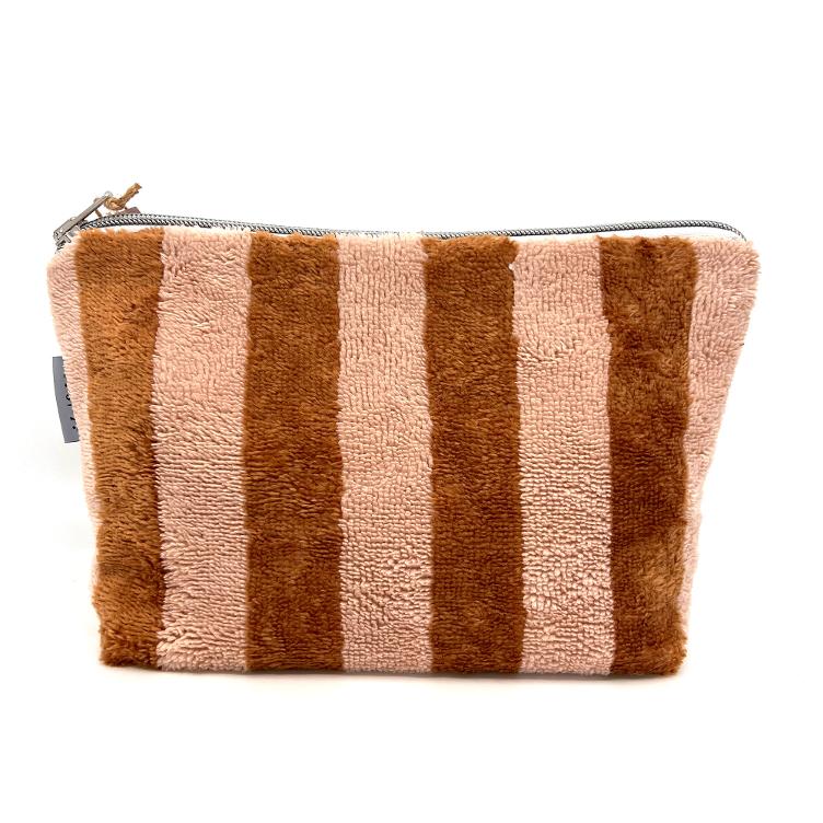 Frottee Necessaire – camel/puder