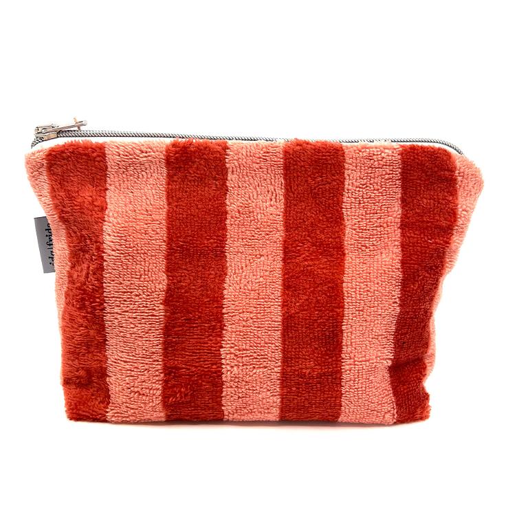 Frottee Necessaire – rost/pfirsich