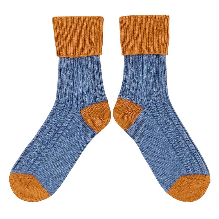 Slouch-Socken jeans/safran